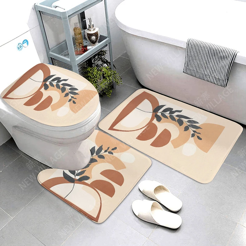 Anti-slip Bath Mat Bathroom Small Rug Shower Mat Decorative Absorbent Foot Mat Entrance Bathtub toilet rug Morandi Nordic Modern