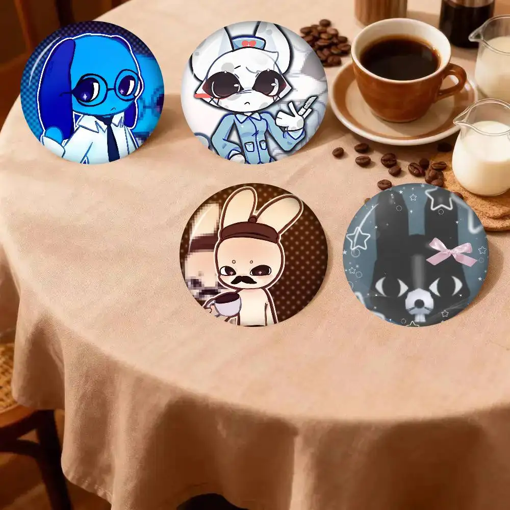 Animal hospital Game   Anime Creative Tinplate Soft Button Pins Animal Icon Brooch Lapel Backpack Badge Accessories Pin