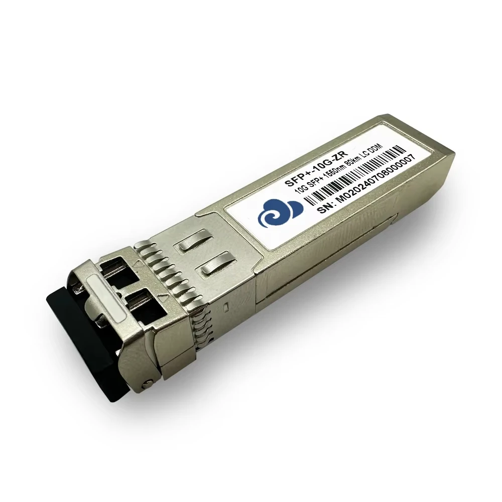 10G SFP+ ZR 80KM Duplex 1550nm LC DDM SMF 10GB Optical Module Singlemode Fiber Optic Transceivers for FTTH POE and IP Networks