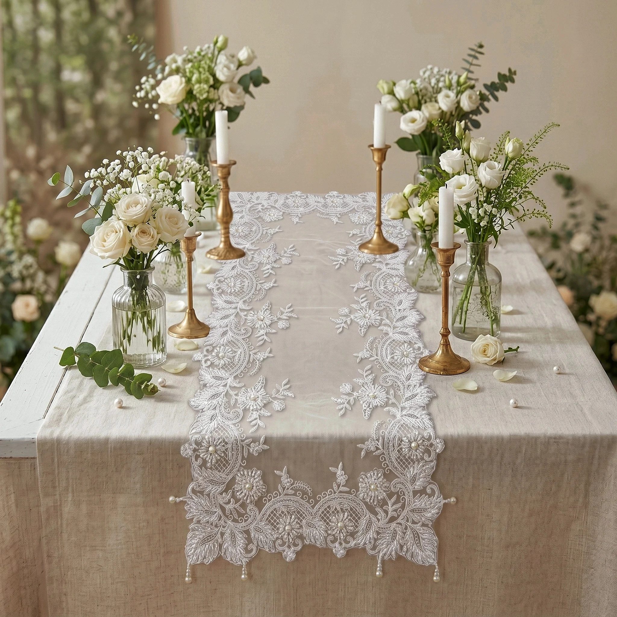 Taplak Meja Persegi Panjang Mu - Christmas Table Runner ulasan dan harga