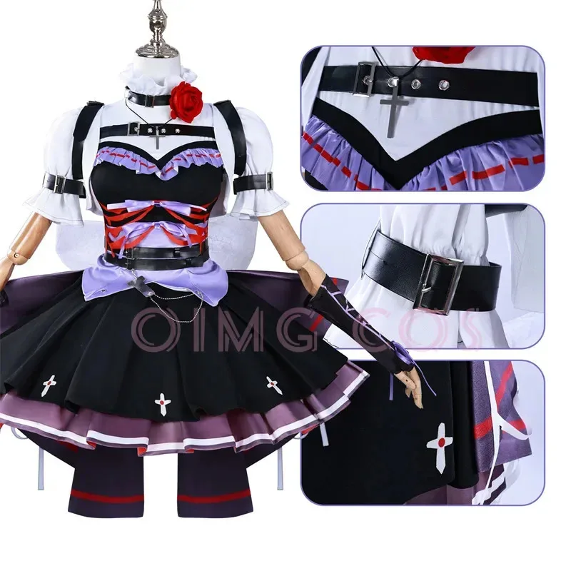 CyIdentity 5 البستاني إيما وودز تأثيري حلي كرنفال موحدة شعر مستعار أنيمي هالوين ملابس تنكرية للحفلات النساء الكبار لعبة