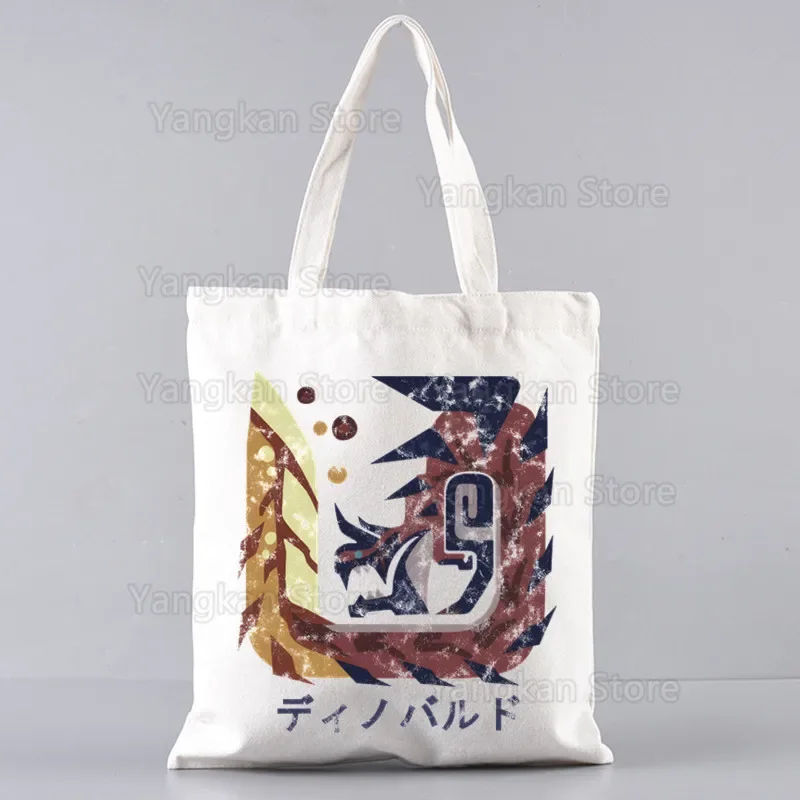 

Monster Hunter Shopping Bag Grocery Handbag Bolsas De Tela Tote Bolsa Shopping Bag Jute Tote Fabric Custom