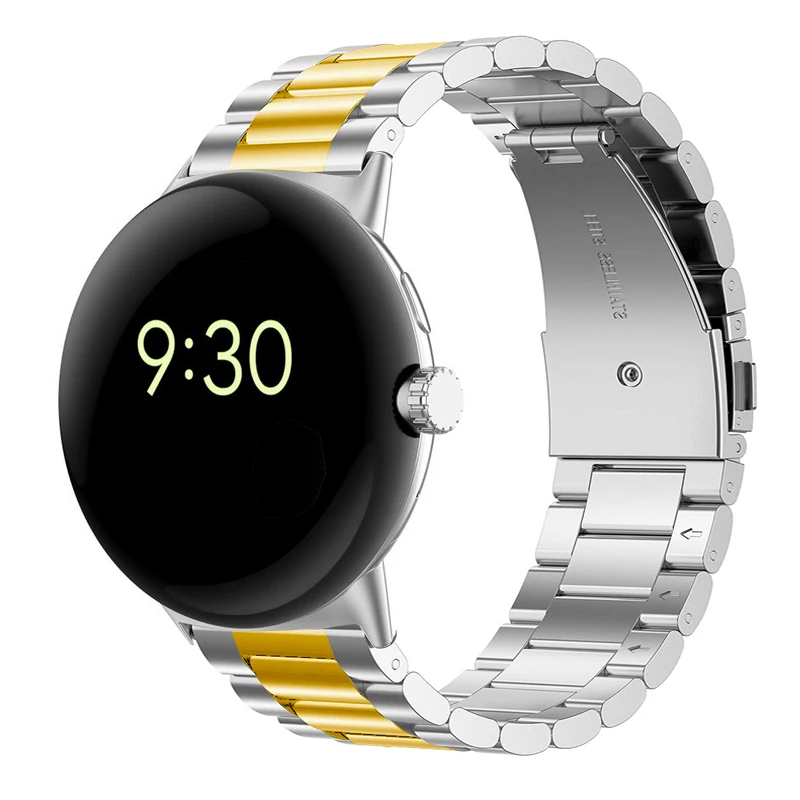 Classic Stainless Steel Strap for Google Pixel Watch1/2 Metal Watch band for Google Watch1/2 Strap image 5