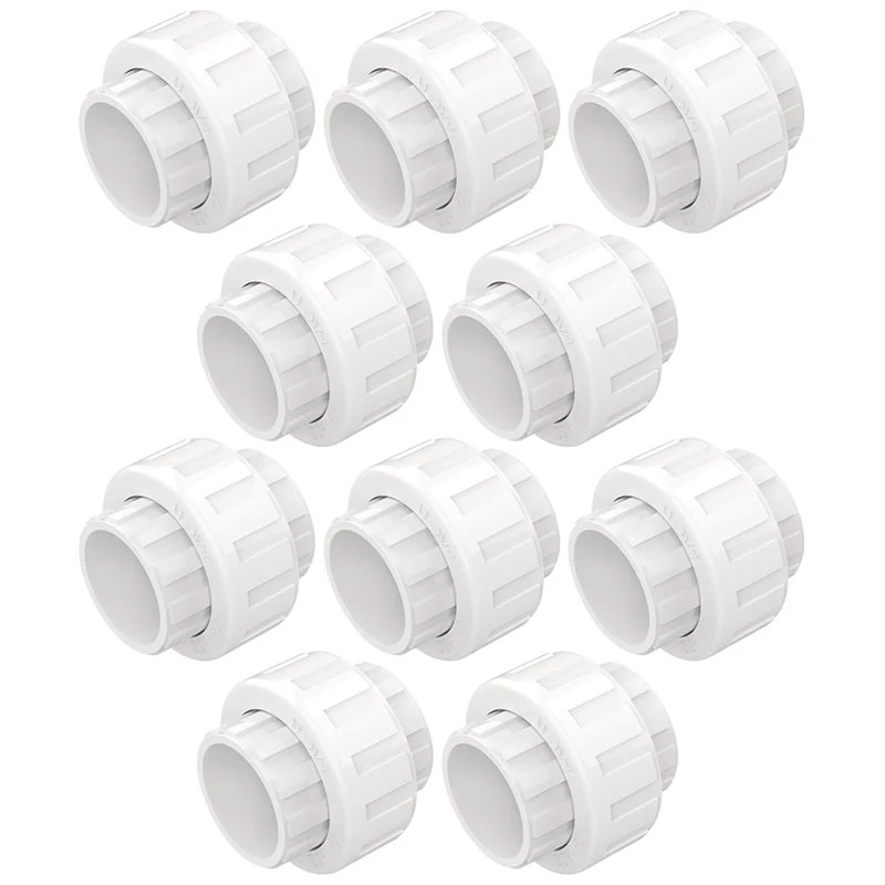 suine-pvc-ユニオンカップリング-3-4インチ-10個入り-パイプ継手、スリップジョイントアダプターコネクター（ソケット×ソケット）