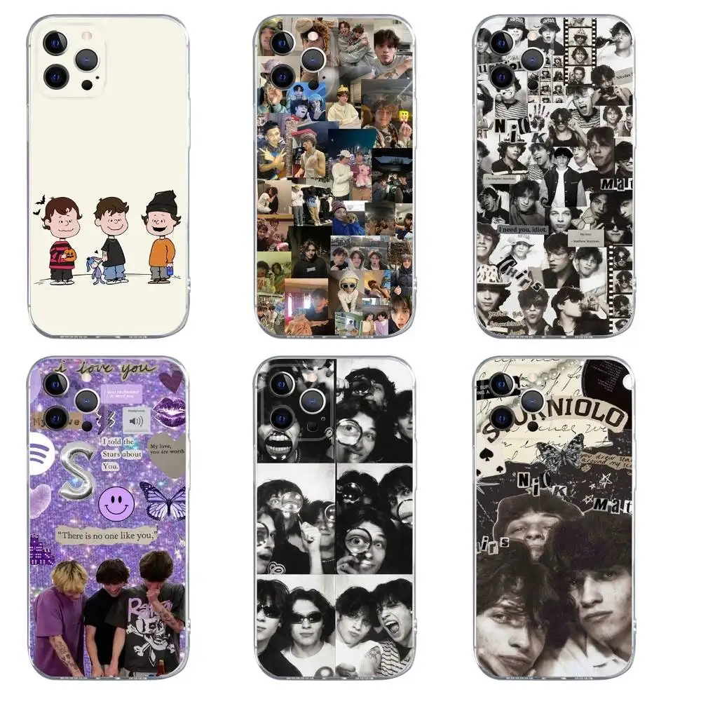 

Sturniolo Triplets Phone Case For iPhone 16,15,14,13,12,11,Pro,Max,Xs,Xr,X,7,8,Plus,Mini Silicone Clear Cover