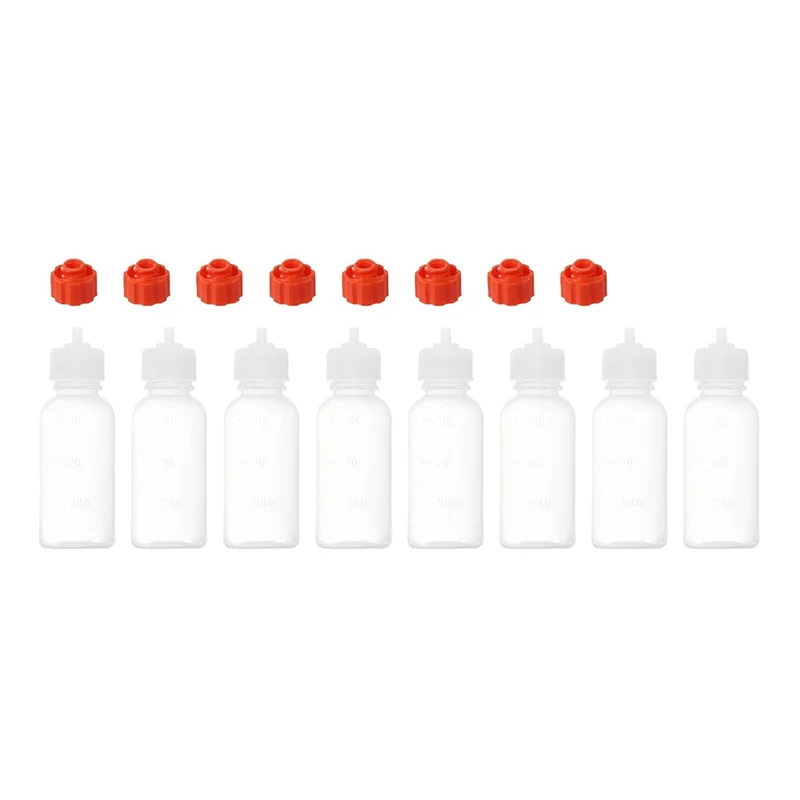 A22F-1 Oz Precision Applicator Bottles, 8Pcs 30Ml Needle Tip Squeeze Bottle Small Squeeze Bottles Mini Needle Bottle Caps