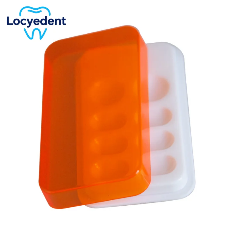 

10pcs Dental Storage Box Shading Light Box Resin Mix Composite Hood Case Protector Veneer Plate