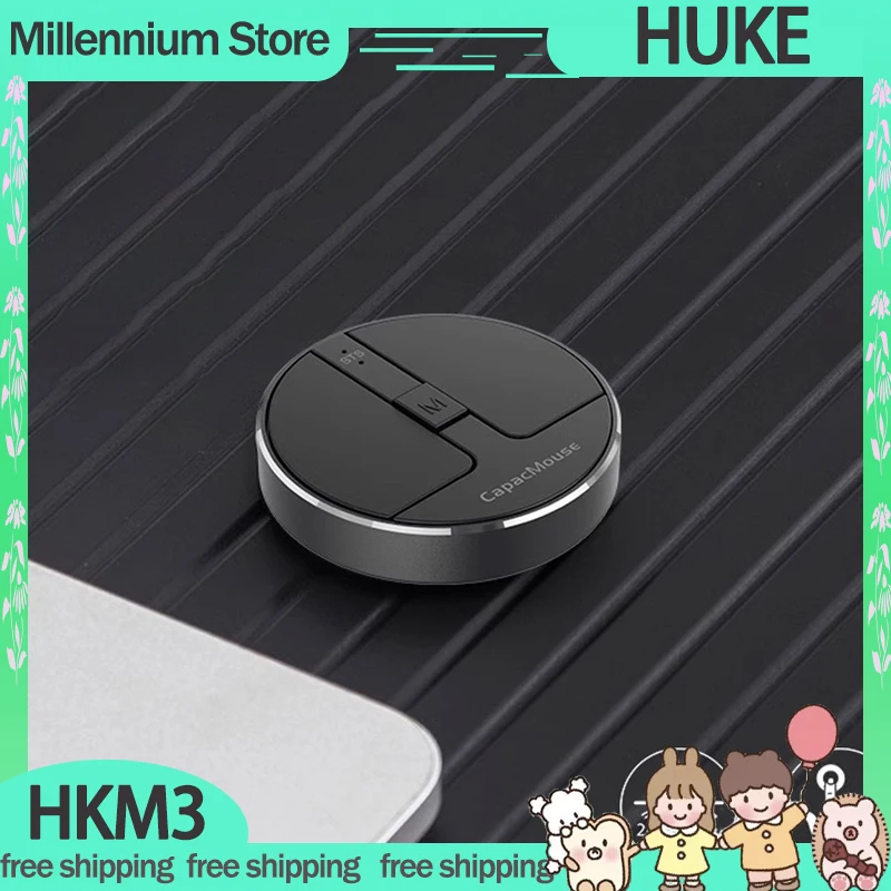 HUKE HKM3 Wireless Mouse Mini Portable 3mode Mute Bluetooth Gamer Mouse Rechargeable Mice Custom Computer Office Accessories