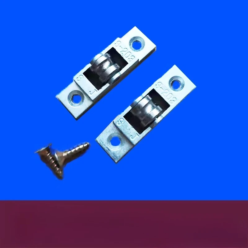 4Pcs Commercial Refrigerated Display Cabinet Sliding Wheels S203 Pull-and-Push Glass Sliding Door Track Bearings and Rollers