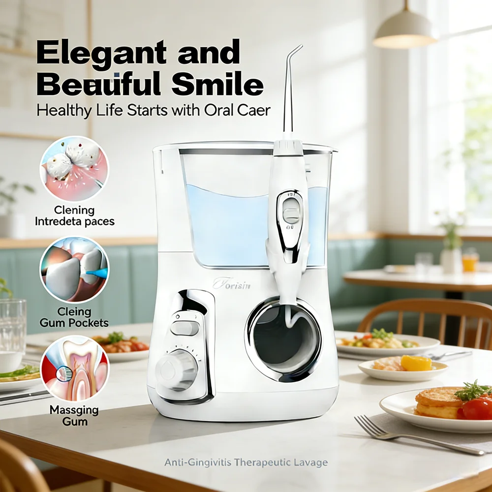 

Электрический ирригатор для полости рта 800 мл, 10 режимов, 5 насадок для чистки зубов