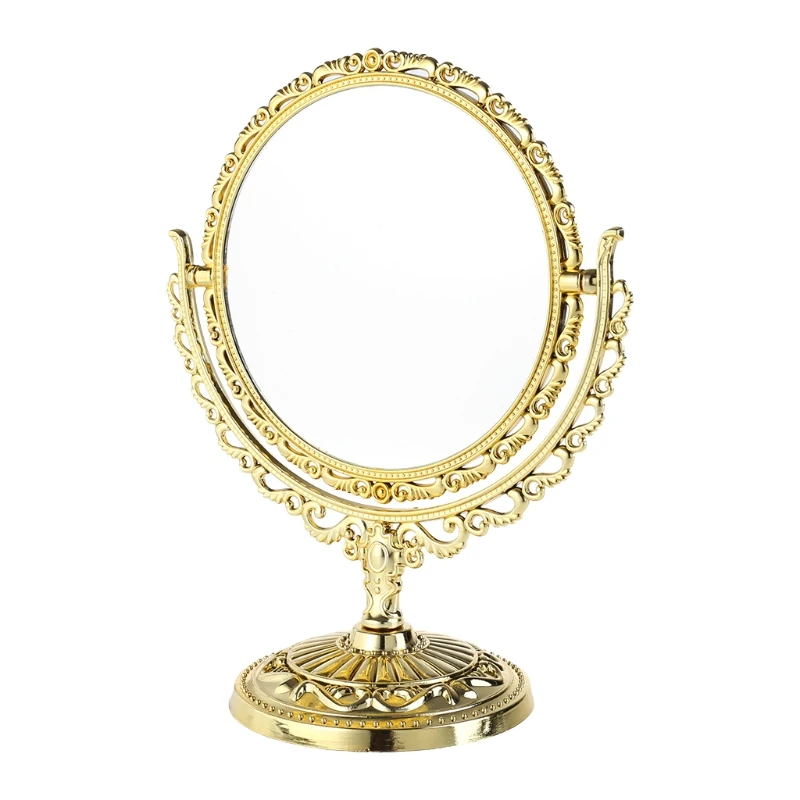 

TSHOU538 Sides Makeup Mirror Stand Table Cosmetic Mirror Plastic Dresser Mirrors Tools