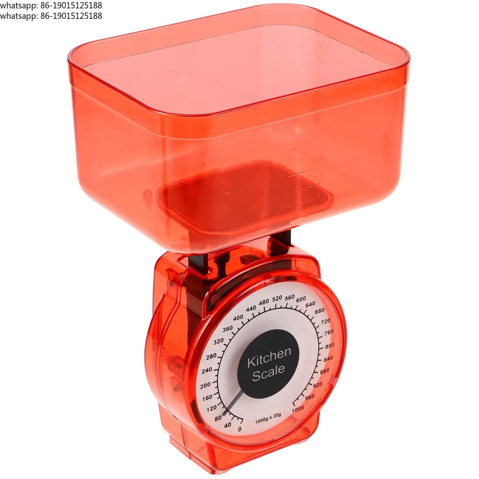 Lightweight portable kitchen scale, high-precision food balance for multifunctional weighing, plastic kitchen scale