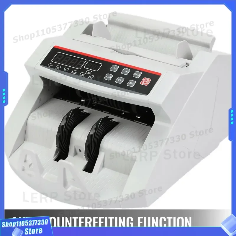 Automatic Banknote Counter Machine with Multinational Currency Detector for Cash Counting and Fake Note Identification High