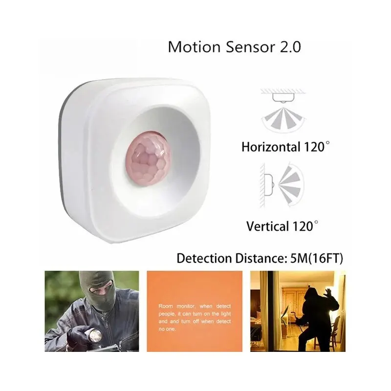 ONENUO Tuya Smart Zigbee PIR Motion Sensor Detector Infrared Sensor Battery Powered Or USB Powered to Work with Smart Life APP