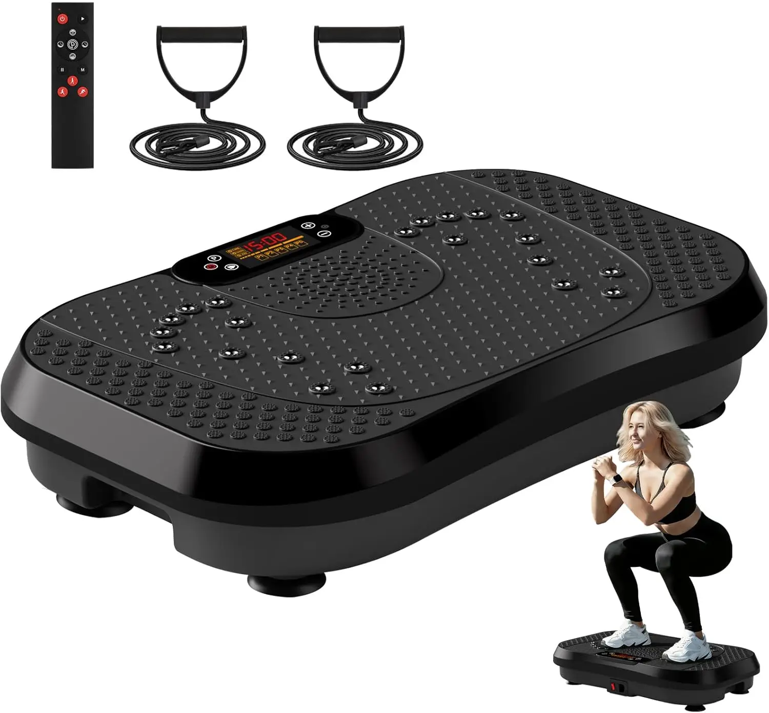 

Виброплатформа SoftGym для лимфодренажа, вибротренажер Power Vibrate Stand, нагрузка до 450 фунтов, для тренировки всего тела