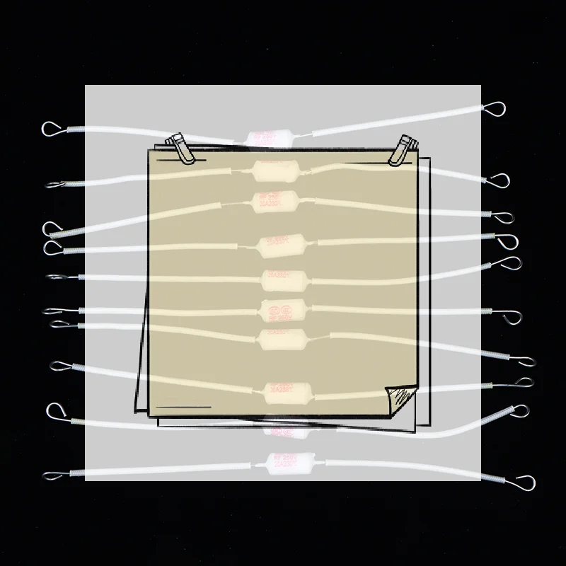 10Pcs Ceramic Thermal Fuse 10/15/20A 250V 185C 20A 230C Thickened Design For Home Appliance Repair And Circuit Protection