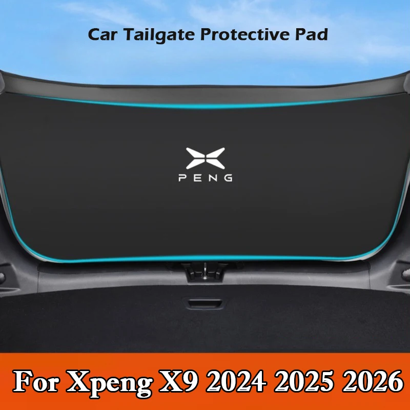 

For Xpeng X9 Car Trunk Door Anti Kick Pad PP Tailgate Anti-Scratch Protective Sticker Cargo Liner Interior Decor Accessories