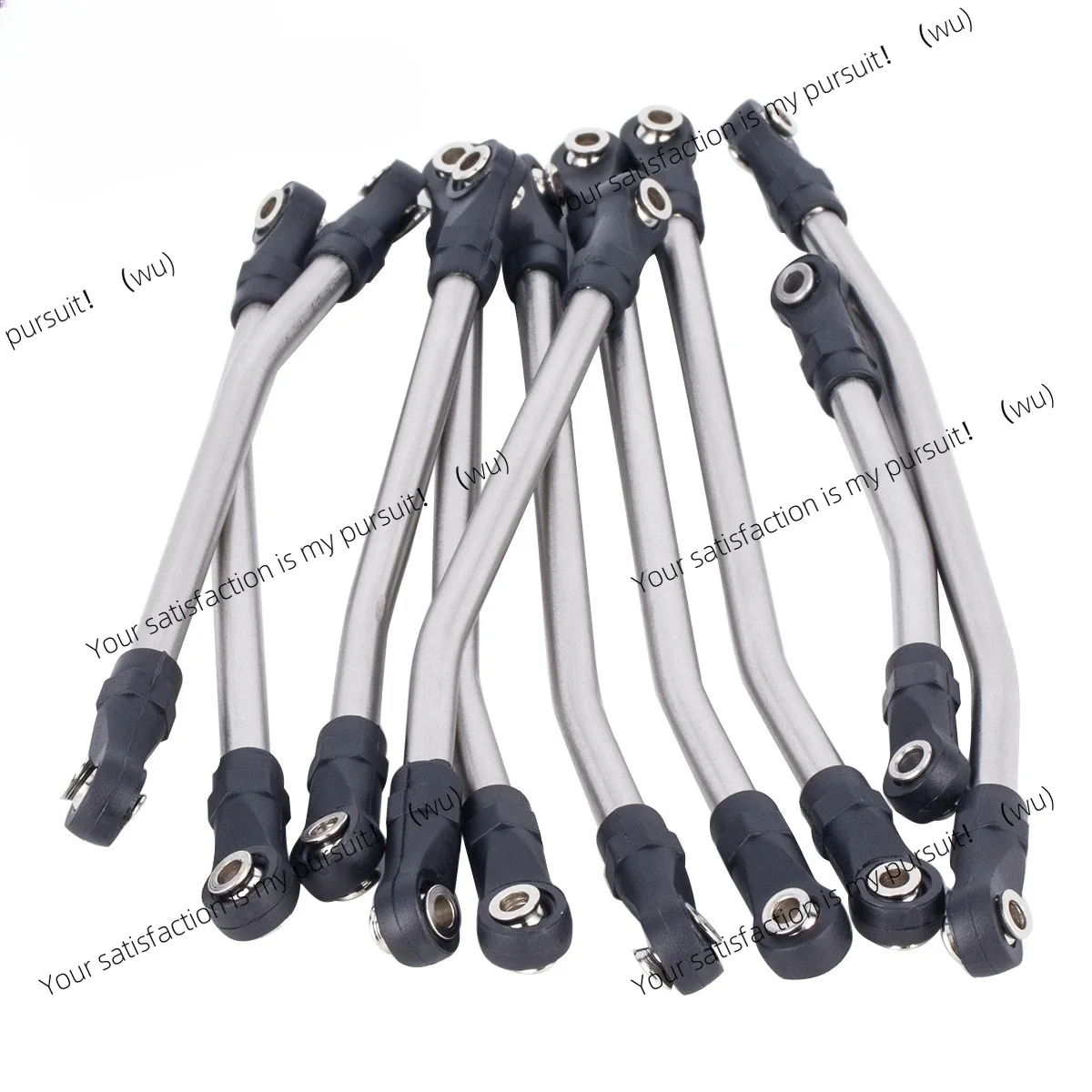 for 1/10 RC Crawler Car Axial SCX10 II 90046 Upgrade Parts 10Pcs Stainless Steel Links Rod Set with Ball End 313/324mm Wheelbase