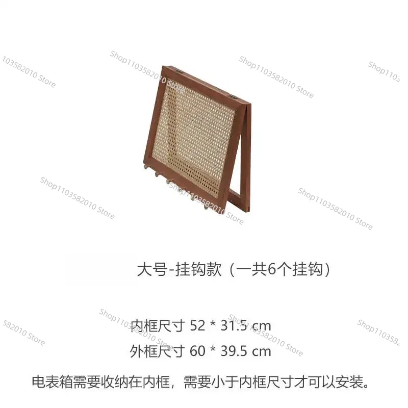 Solid Wood Wall Electric Meter Box, Weak Current Entrance Hanging Picture Box for Power Distribution