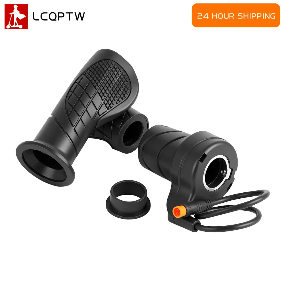 Wasserdichter Stecker Halbgriff Twist Throttle für Elektroroller Mountainbike modifiziert für Elektrofahrradzubehör