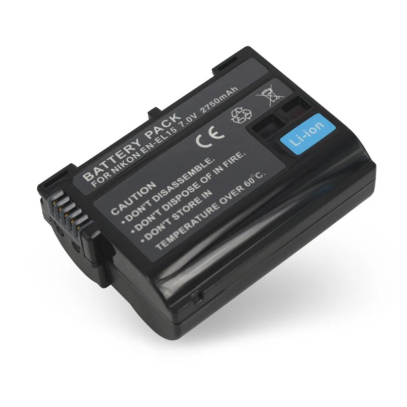 2750mah EN-EL15 EN EL15 ENEL15 BATTERY EL15 For Nikon DSLR D600 D610 D800 D800E D810 D850 D7000 D7100 D7200 L50