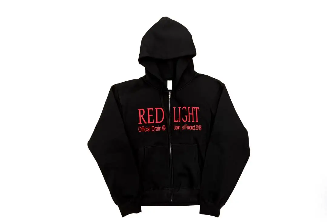 2026 Drain Gang SadBoys Bladee Red Light Zip Up Hoodie WY1497