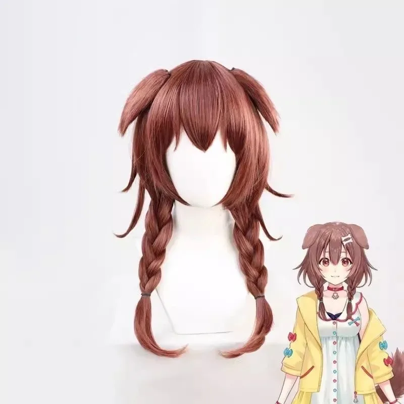 

Vtuber Inugami Korone Cosplay Costume Wig Tail Female Cute Dress Skirt Coat Uniform Accessories Halloween Carnival Party
