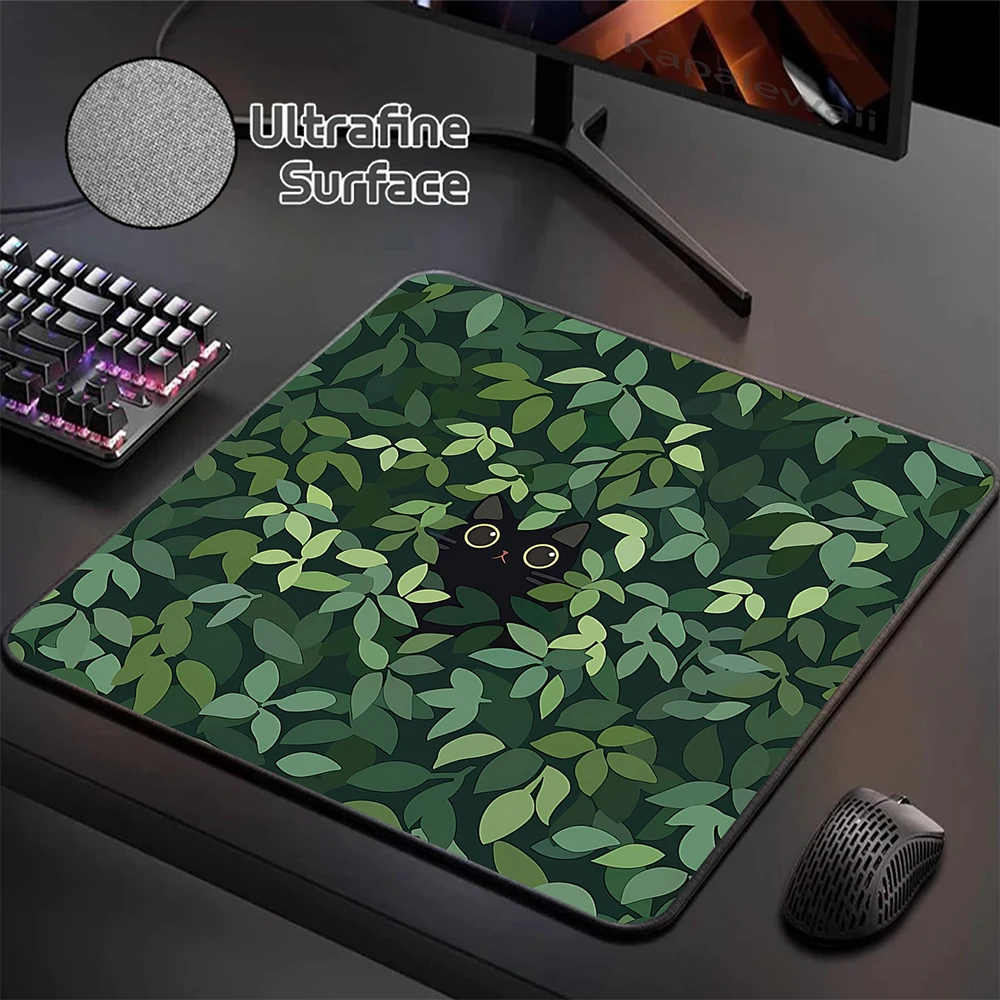 

Ultrafine Surface Mouse Pad Locking Edge Mouse Mat Gaming Green Plant Mousepad Desk Mat Table Carpet Keyboard Pads 400X450MM