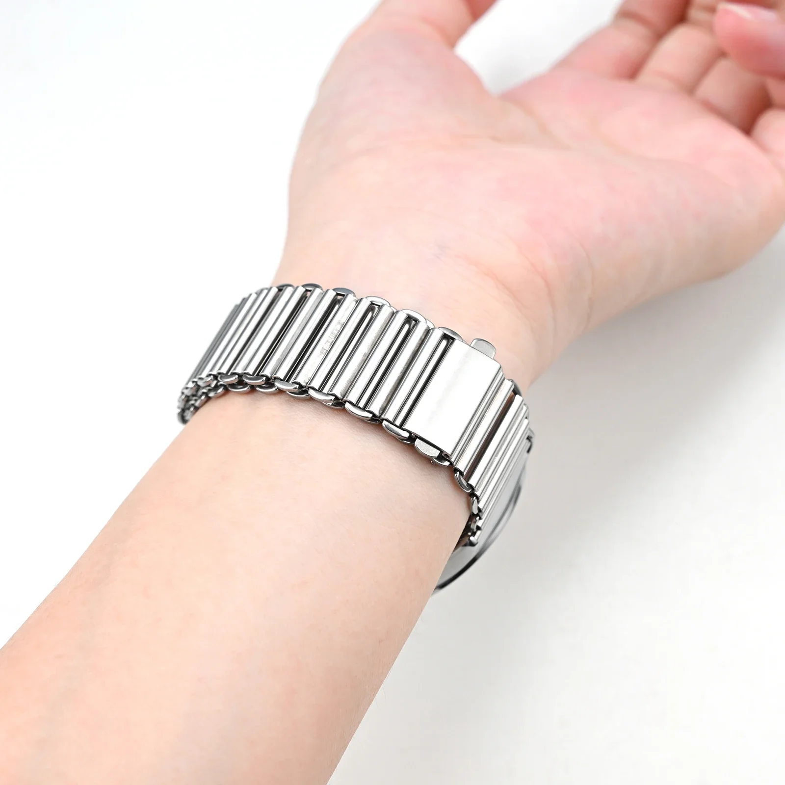 الفولاذ المقاوم للصدأ حزام 12 14 16 18 مللي متر 20 مللي متر 22 مللي متر العالمي الإفراج السريع حزام (استيك) ساعة ل كاسيو F-91W F-84/105/108/A158W/168 AE-1200 #6