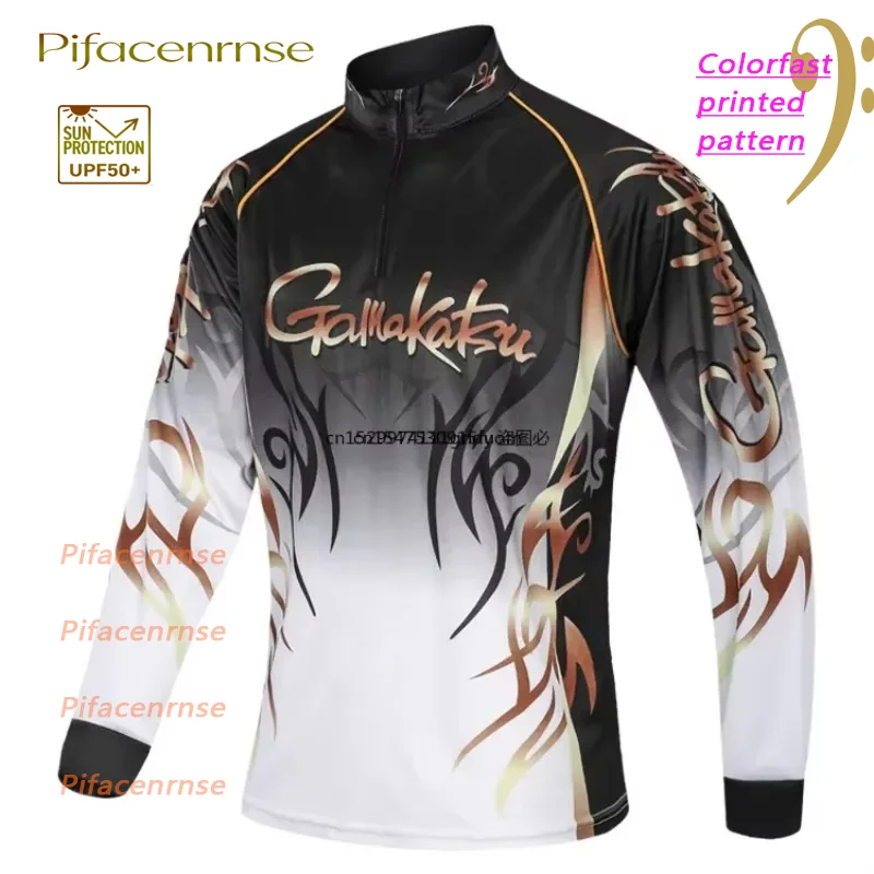 New Brand Fishing Shirts Outdoor Sport Quick Dry Mens Fishing Clothes Plus Size Anti Uv Cycling Fishing Clothing