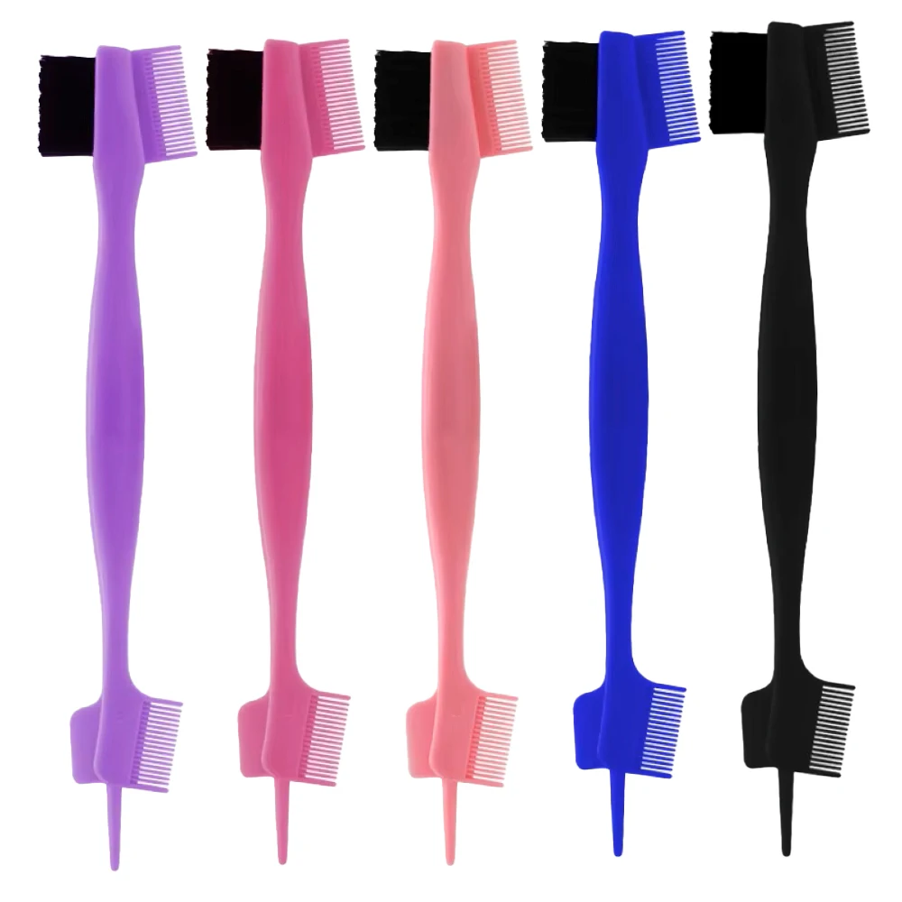 1/5pcs edge control brush comb, used for combing and cutting hair on the edges and back of women, special for real hair wigs image 2