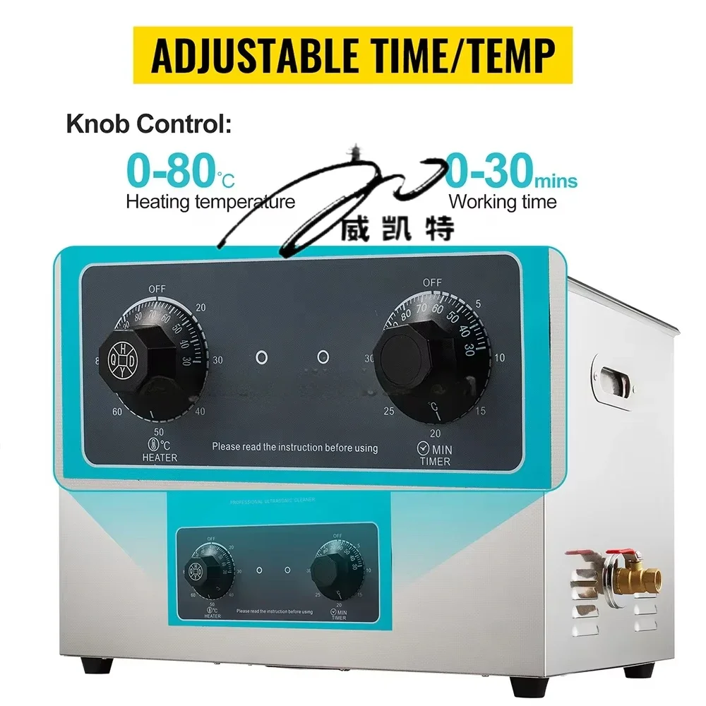 2-30L 40kHz fuel injector golf ultrasonic cleaning machine AC110V 60Hz cleaning without residue