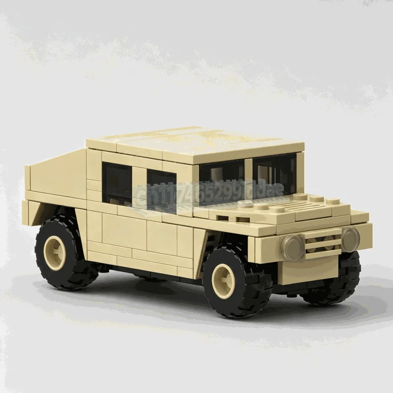 NEW 1570PCS MOC Humvee Tactical Vehicle Model Custom Puzzle Building Blocks DIY Creative Assembly Off Road Utility Transport Toy