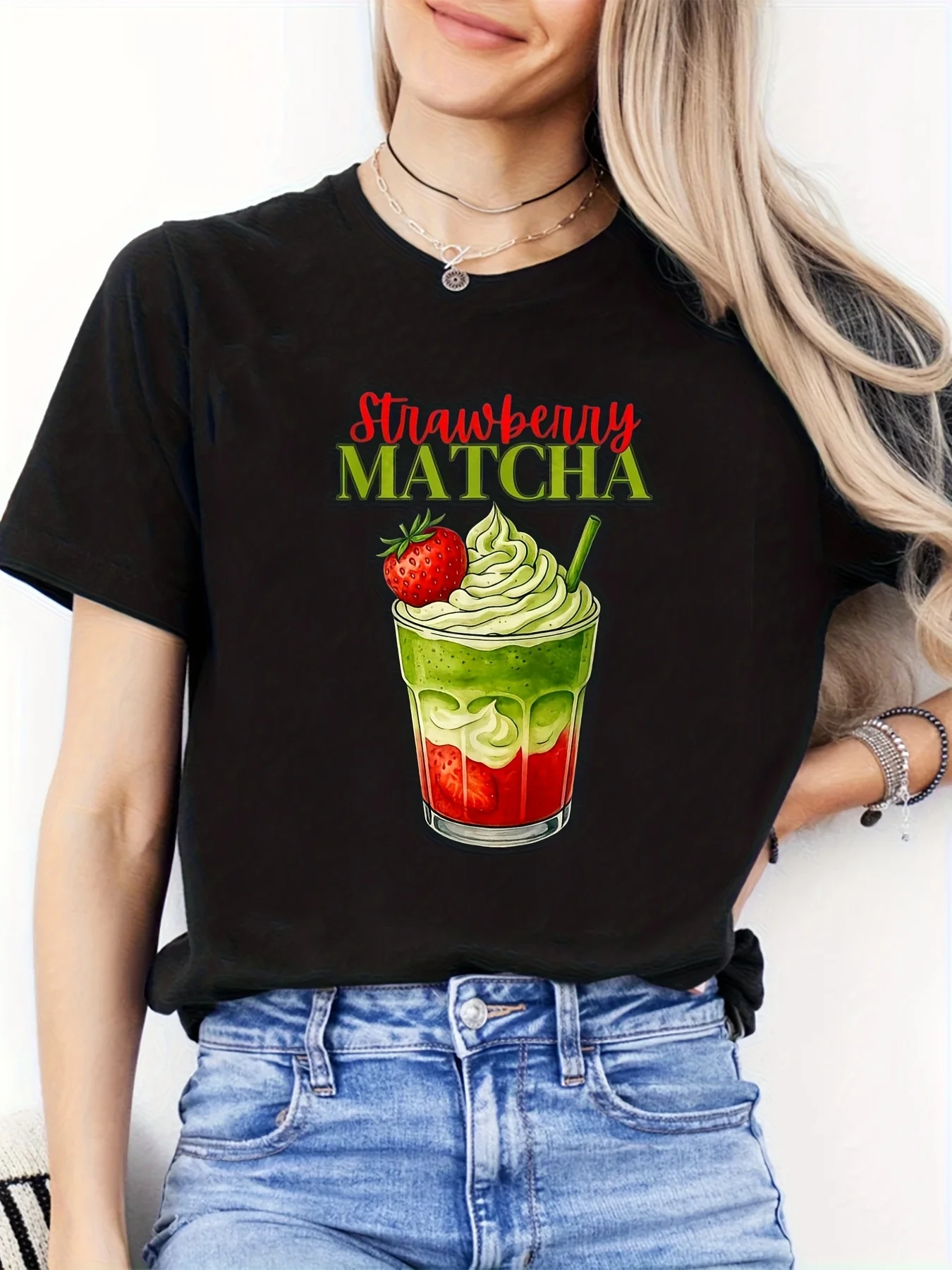 2026 Valentine's Day Plant Lover Botanical Print Short Sleeve Crew Neck Top with Heart Leafy Design Casual Blouse for Outfits