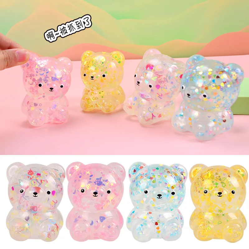 Kawaii Anti -Pressure Irritable Squeezing Toys Cute Candy Bears Adult Anti -Stimulus Relief Toys Funny  Toys Girl Birthday Gifts