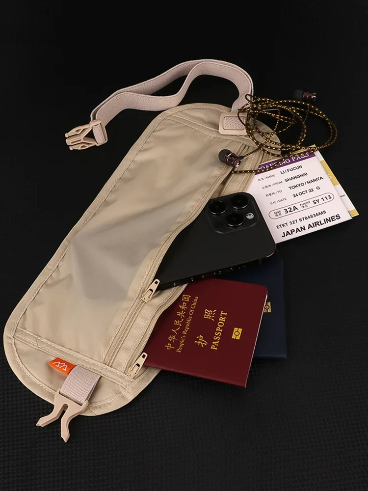 Persönliche Anti-Diebstahl-ID-Tasche, Übersee-Reise brieftasche, Pass tasche, Karten taschen, dünne Handy-Gürtel tasche