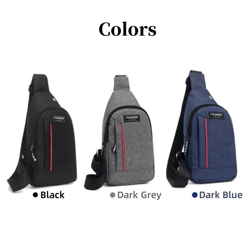 Men Shoulder Bags Waterproof Nylon Waist Packs Sling Bag Crossbody Outdoor Sport Chest Picnic Messenger Wallet Headphone Bag