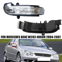 2PCS For Mercedes-Benz C-Class W203 C230 C240 2004 2005 2006 2007 4Door Car LED Mirror Turn Signal Light 2038201521 2038201621