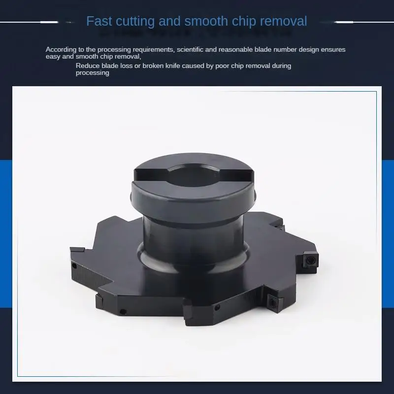 CNC three sided milling cutter disc chip type indexable milling T-groove cutter disc installation MPHT blade 63 80 100 125 160