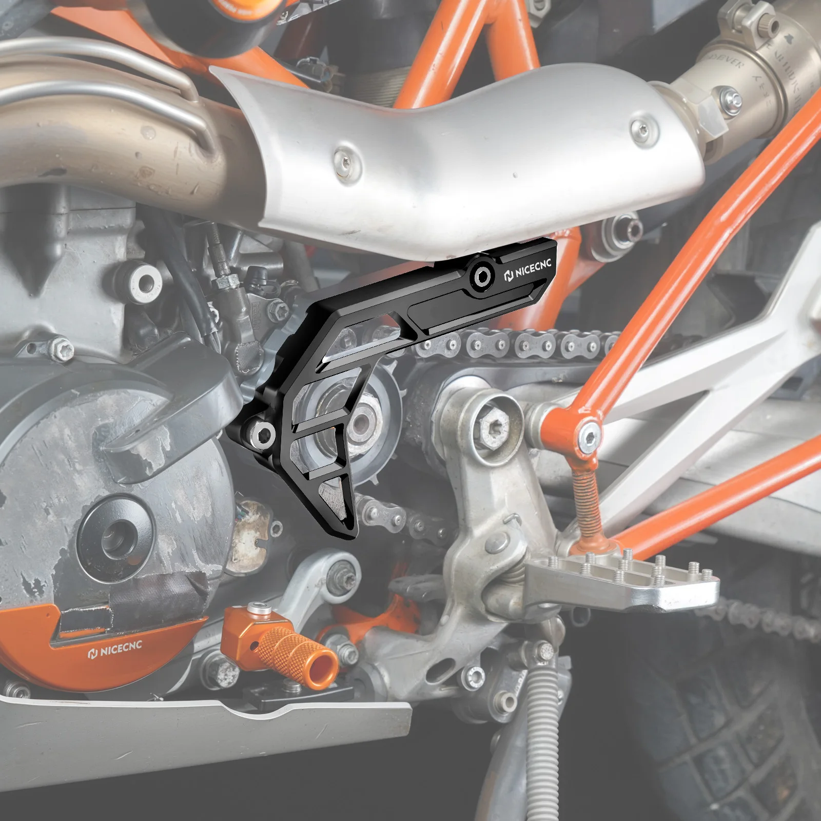(EU-Lager) NICECNC Kettenschutz für KTM 690 Enduro R 690 SMC R 2009-2025 Husqvarna 701 Enduro/SM GasGas 700 – Detail 7