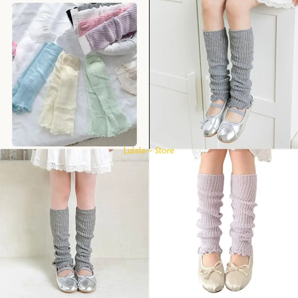 

Y4QA 1 pair Stringy Selvedge Socks Macaron Color Korean Girls Stackable Socks