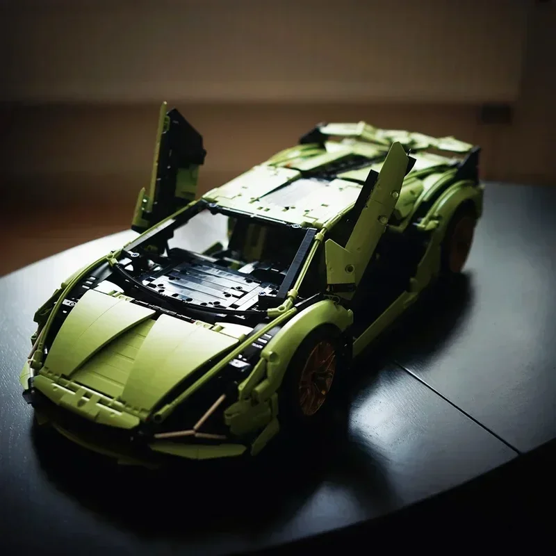 New product large-scale 3696pcs Lamborghini world famous car  supercar model building block toy boy adult children gift