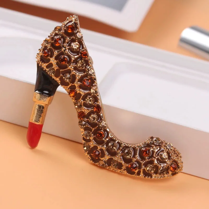 Luxurious Sparkling Crystal Brooch High-End Gorgeous Design Corsage Pin for Suits and Formal Dresses Multi-style Option