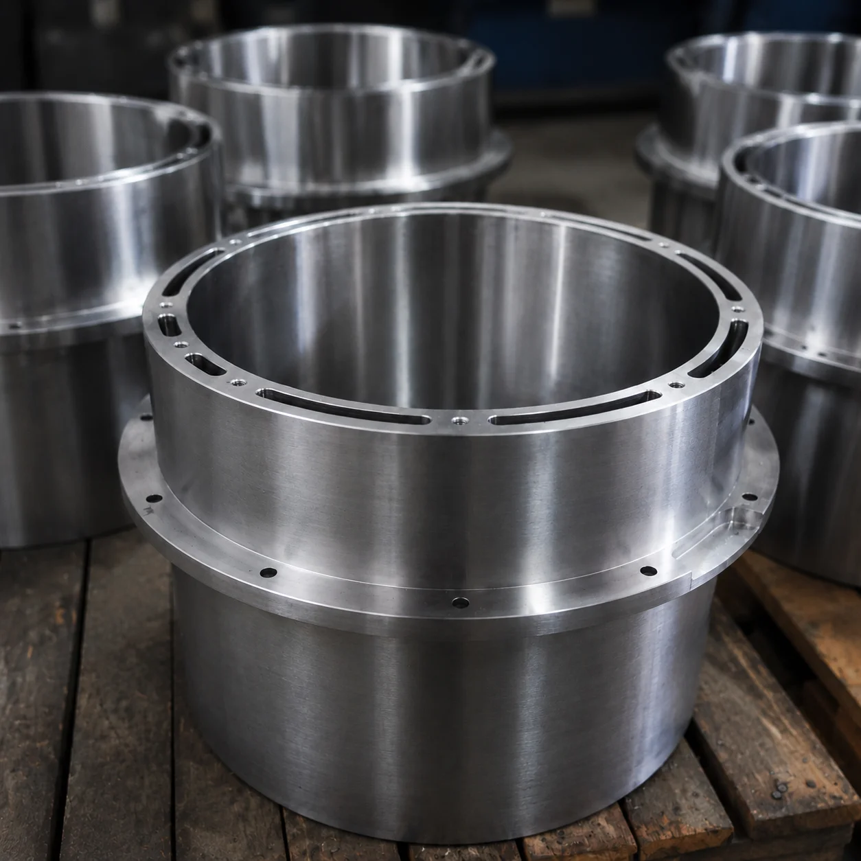 Bearing Housing Forged Alloy Steel Custom CNC Machined +/-0.015mm Tolerance Ra 0.8 Grinding Heavy Rotary Equipment Spares