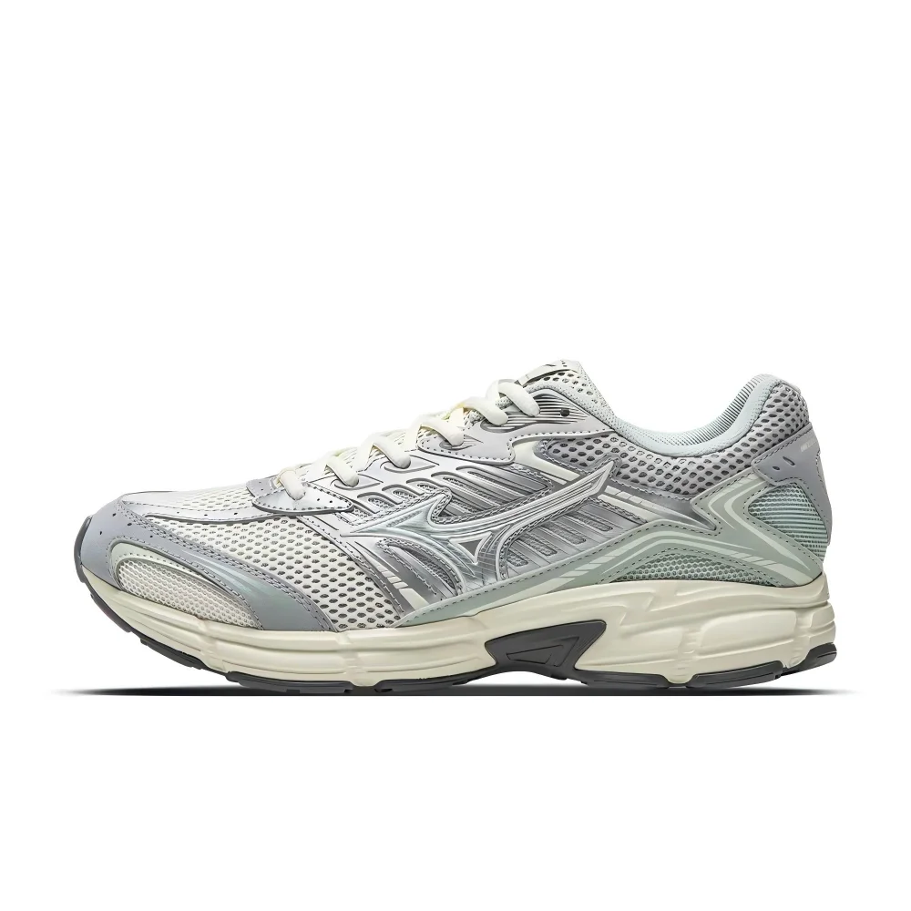 Mizuno Speed 2010 Women's Silver Retro Sports Runners – Fashion-Inspired, Breathable & Versatile Everyday Comfort D1GH251709