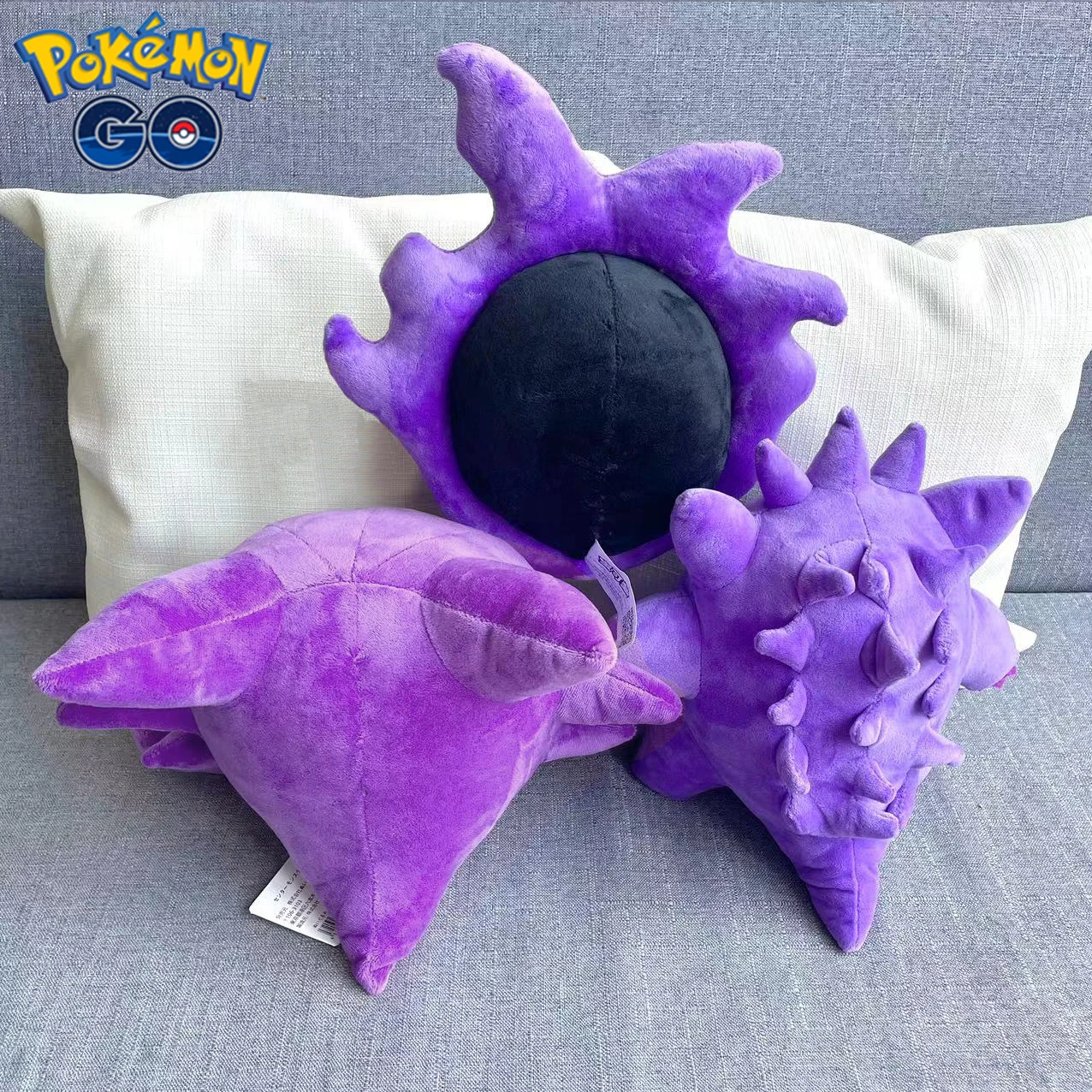 3 gaya Pokemon Gengar Gastly mainan boneka Haunter Anime Kawaii kartun boneka katun lembut bantal Sofa hadiah ulang tahun anak perempuan