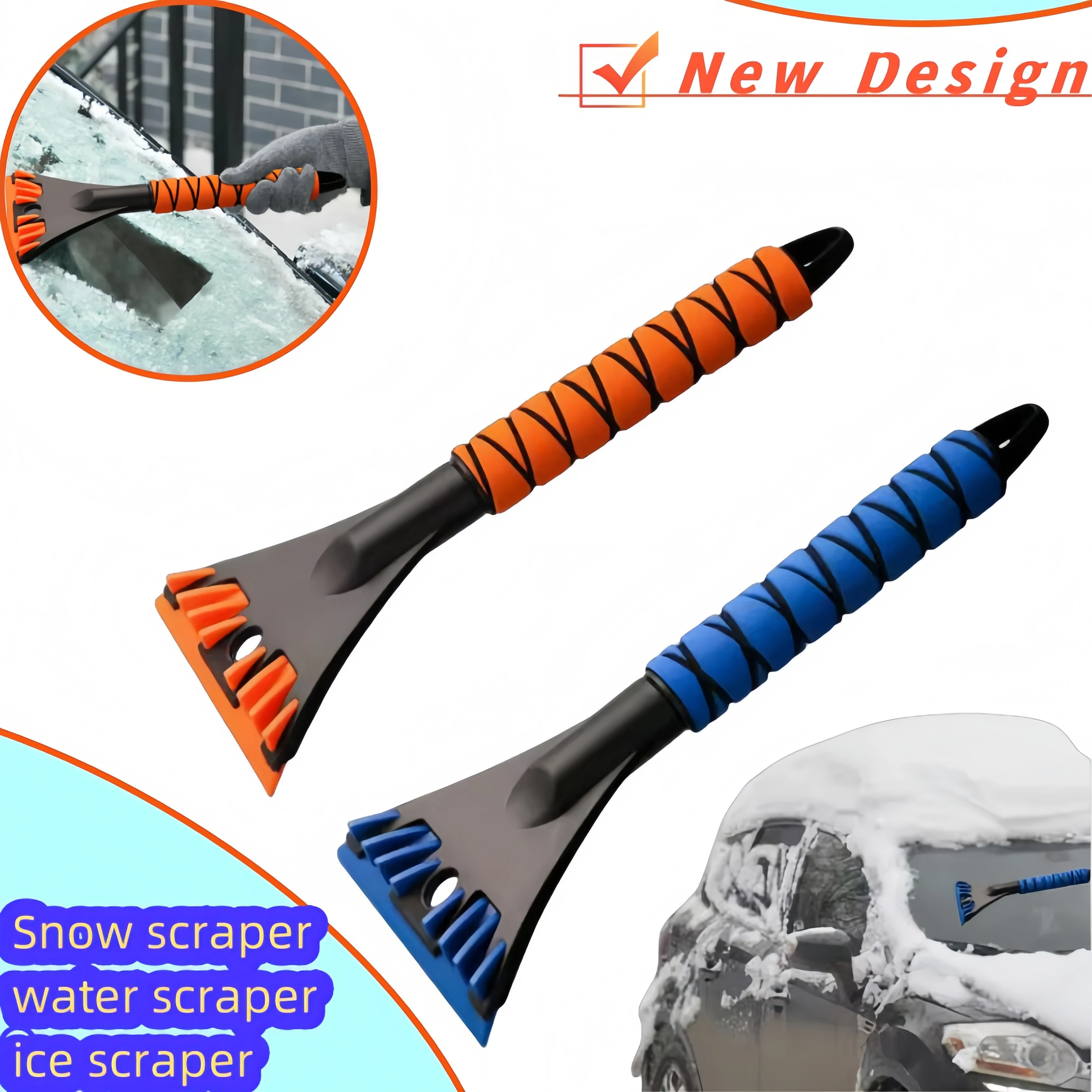 Car Ice Scraper Snow Shovel