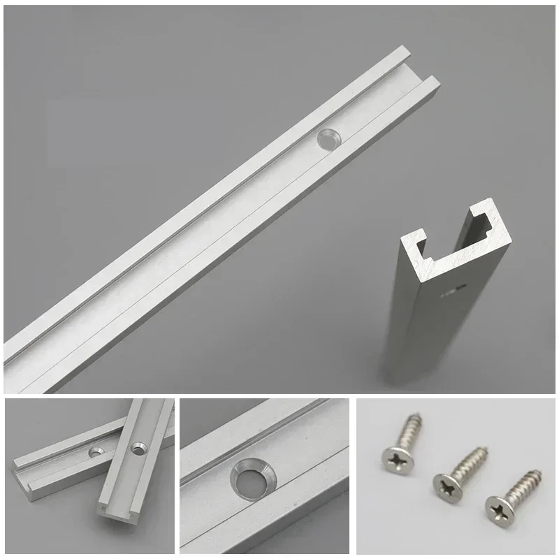 Type 19 30cm-80cm Aluminum Alloy T Slot Slide Miter Track Chute Rail T-tracks DIY Woodworking Saw/Router Table Workbench Tools