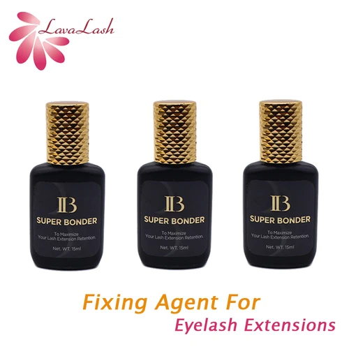 15ml IB SUPER BONDER agente fijador para extensiones de pestañas Primer Cure adhesivo Unión pestañas líquido de curado transparente