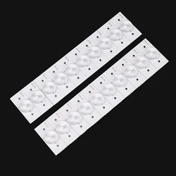 10Pcs General Direct Type 3V 6V lampada perline riparazione retroilluminazione a LED TV LCD comunemente usata con lente ottica Fliter